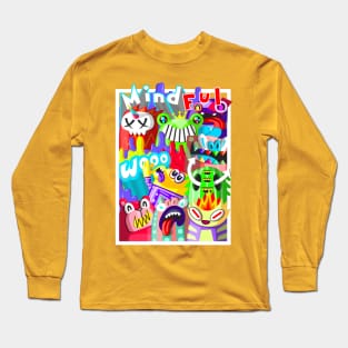 mindful wooo doodle 333 Long Sleeve T-Shirt